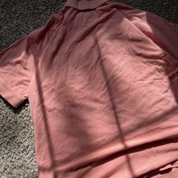 ORVIS Short Sleeve Golf Polo Orange Shirt Mens Size XL Vintage Y2K Casual - Picture 10 of 11